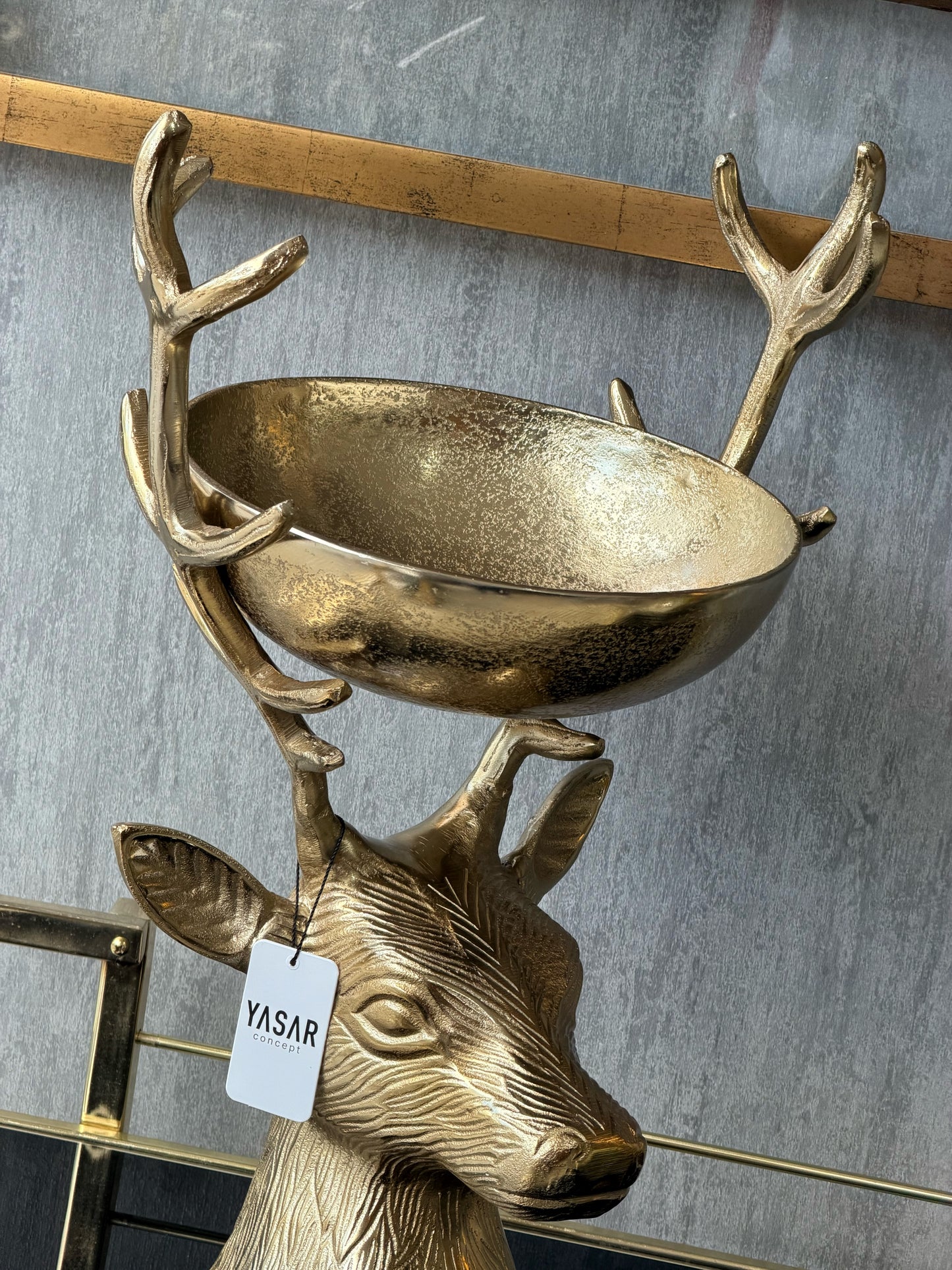 Deerlight Geyik Detaylı Kase Gold