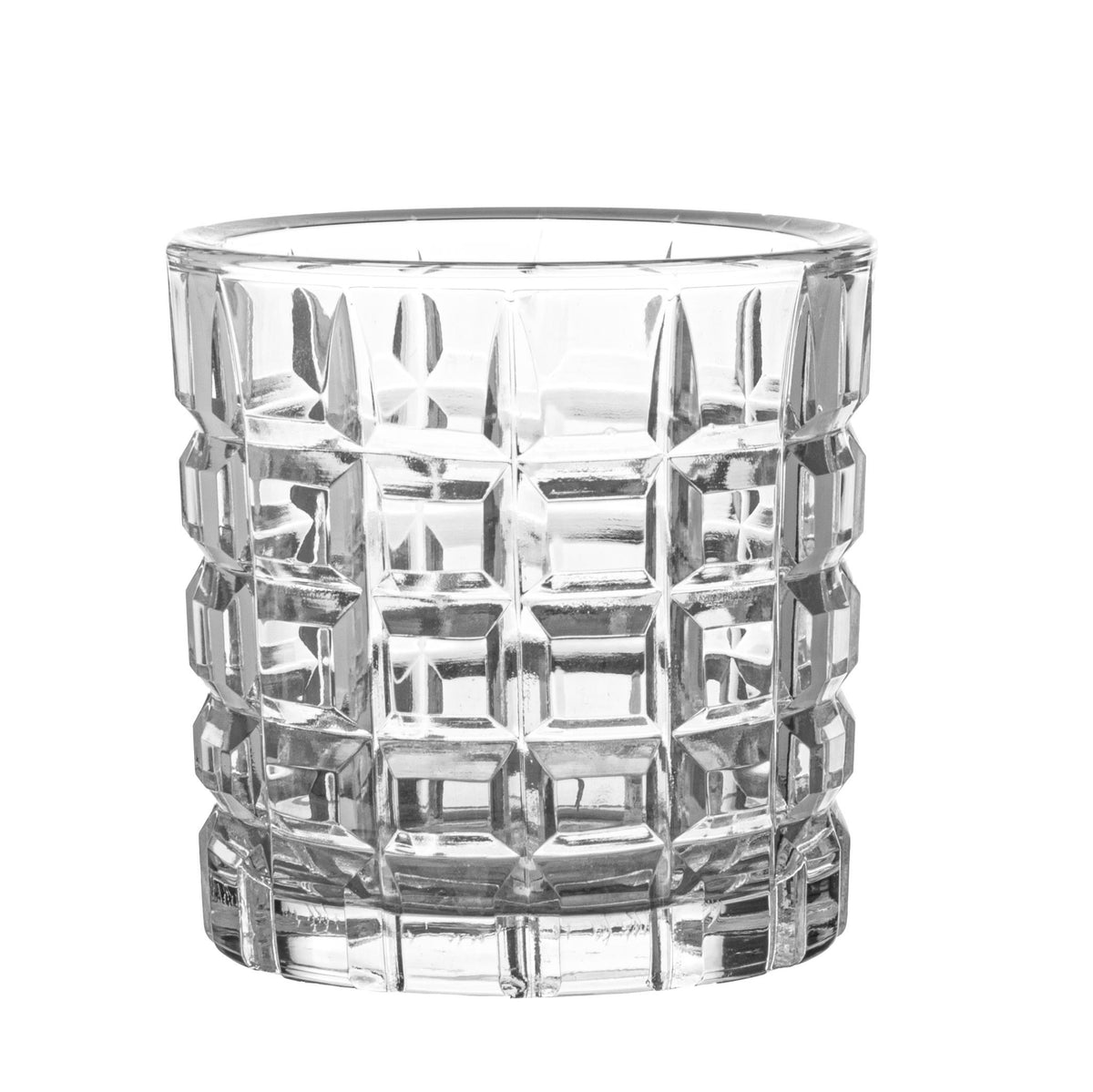 Matrice Kristal Kesme Cam Vazo/Mumluk 14x14 Cm
