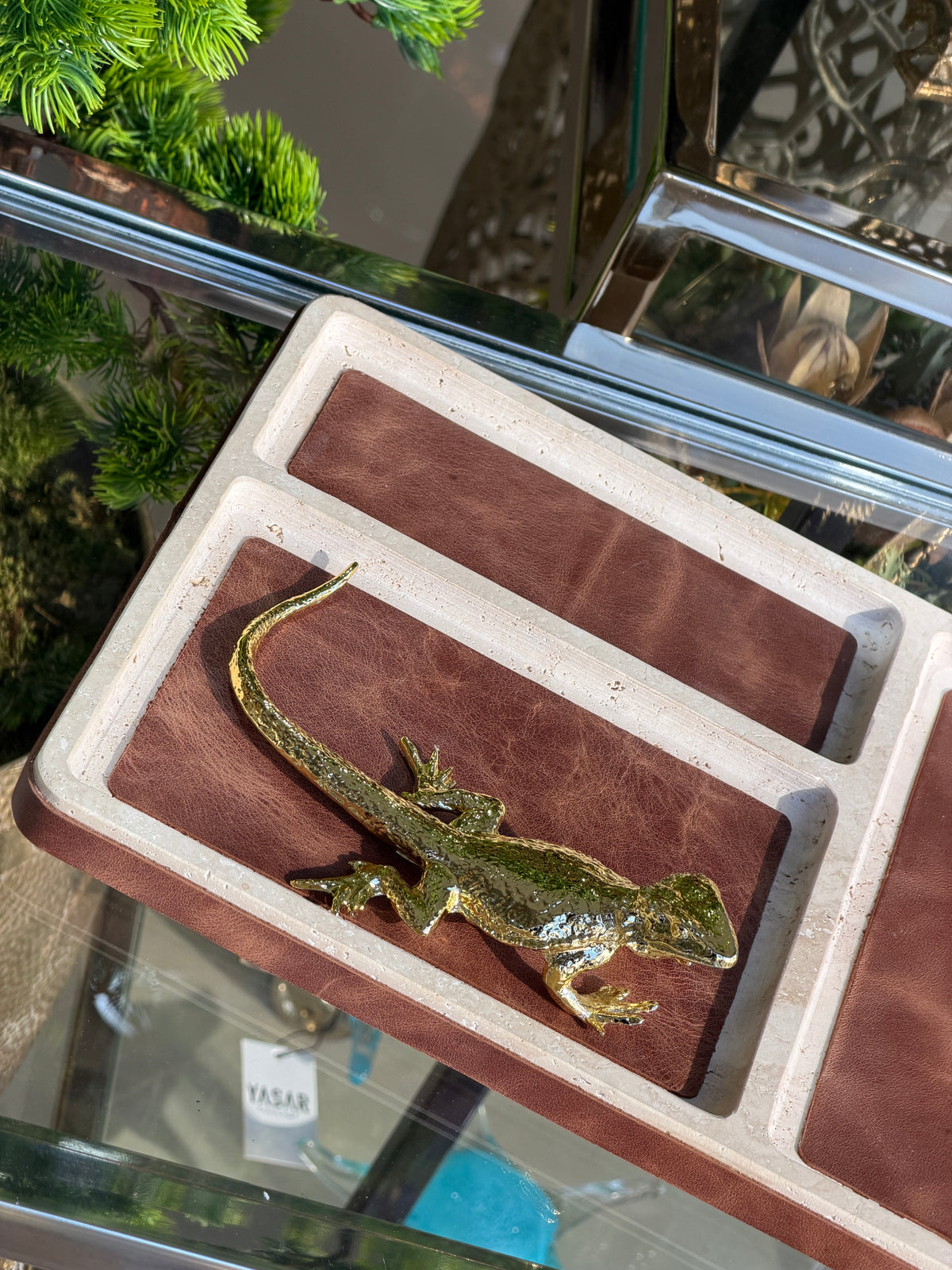 Gecko Metal Kertenkele Dekor
