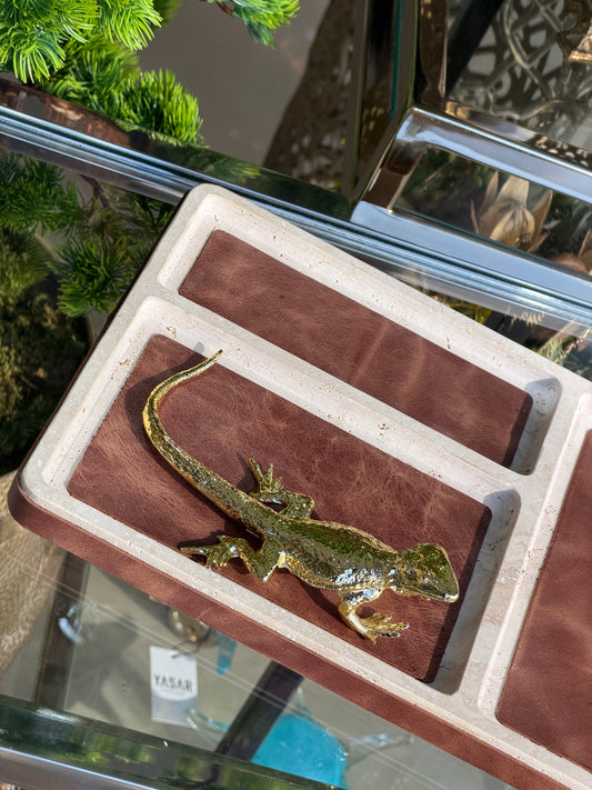 Gecko Metal Kertenkele Dekor