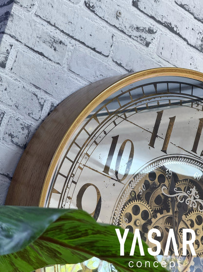 Mirrion Metal Çarklı Duvar Saati 60 Cm