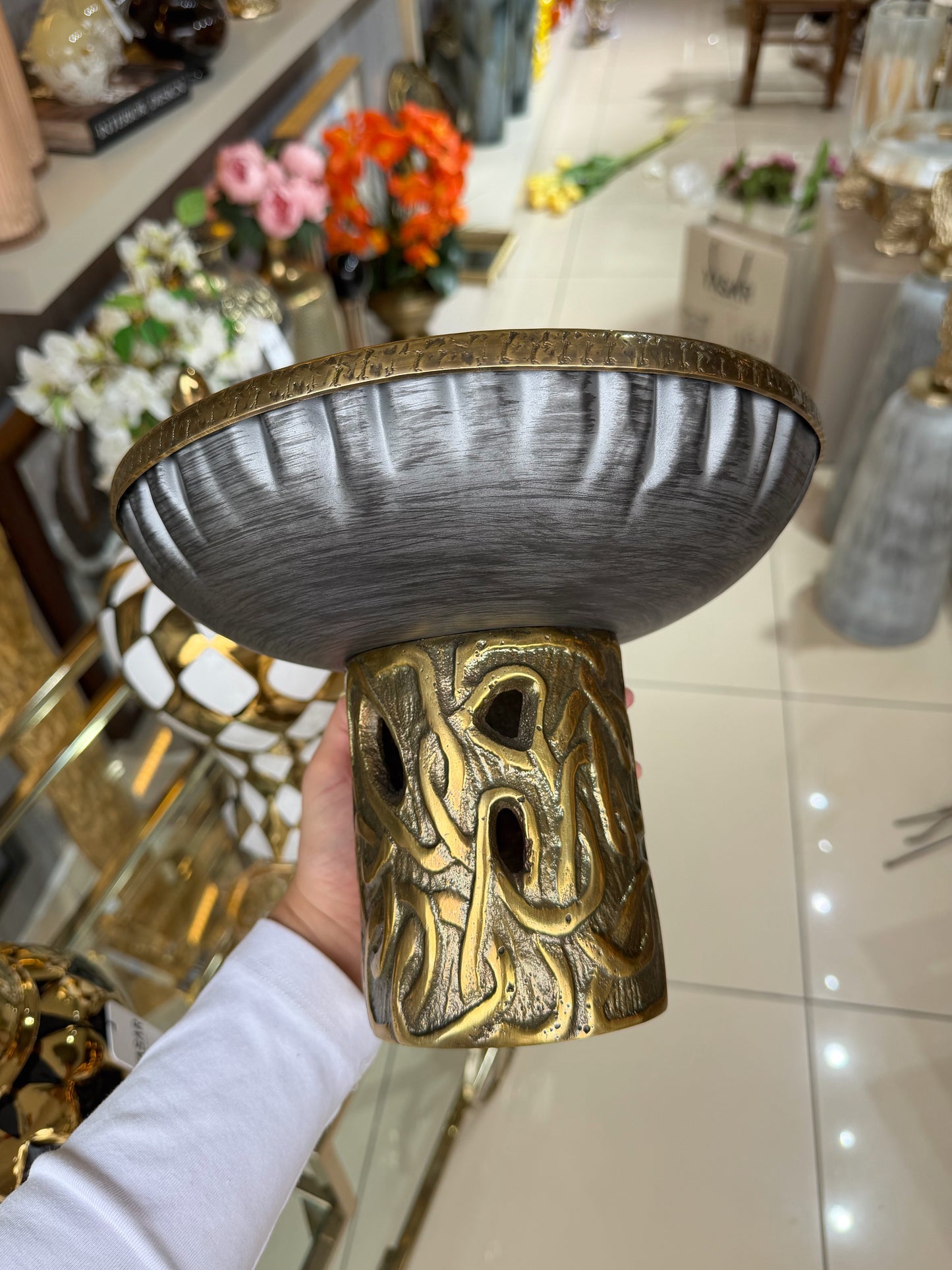 Valence Metal Ayaklı Kase