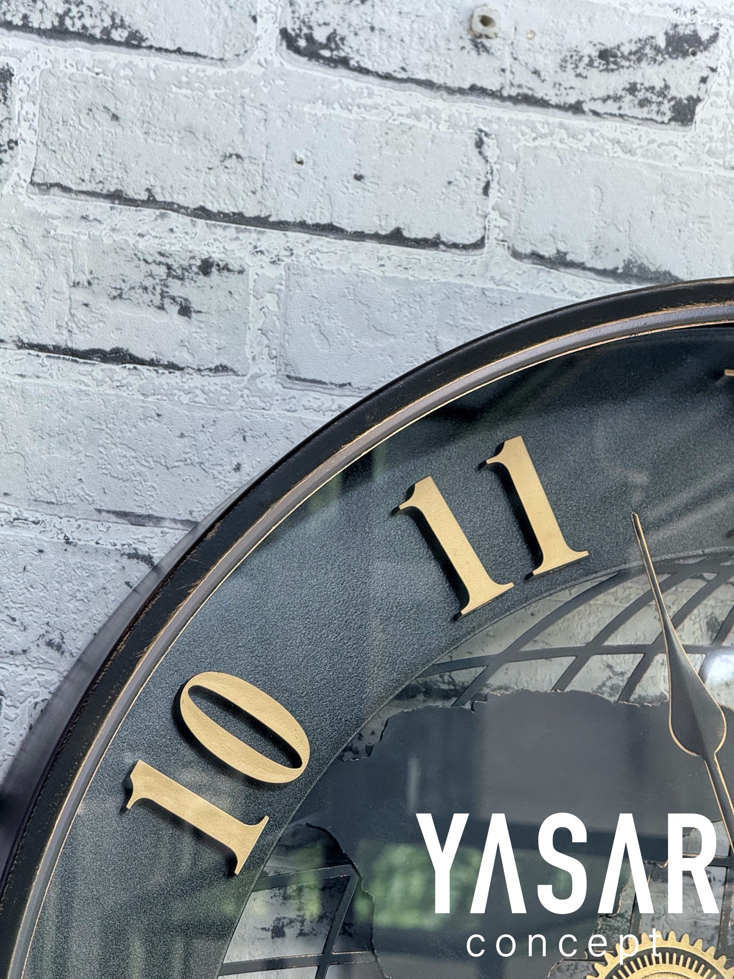 Cosmochron Dünya Haritalı Metal Çarklı Duvar Saati 60 Cm