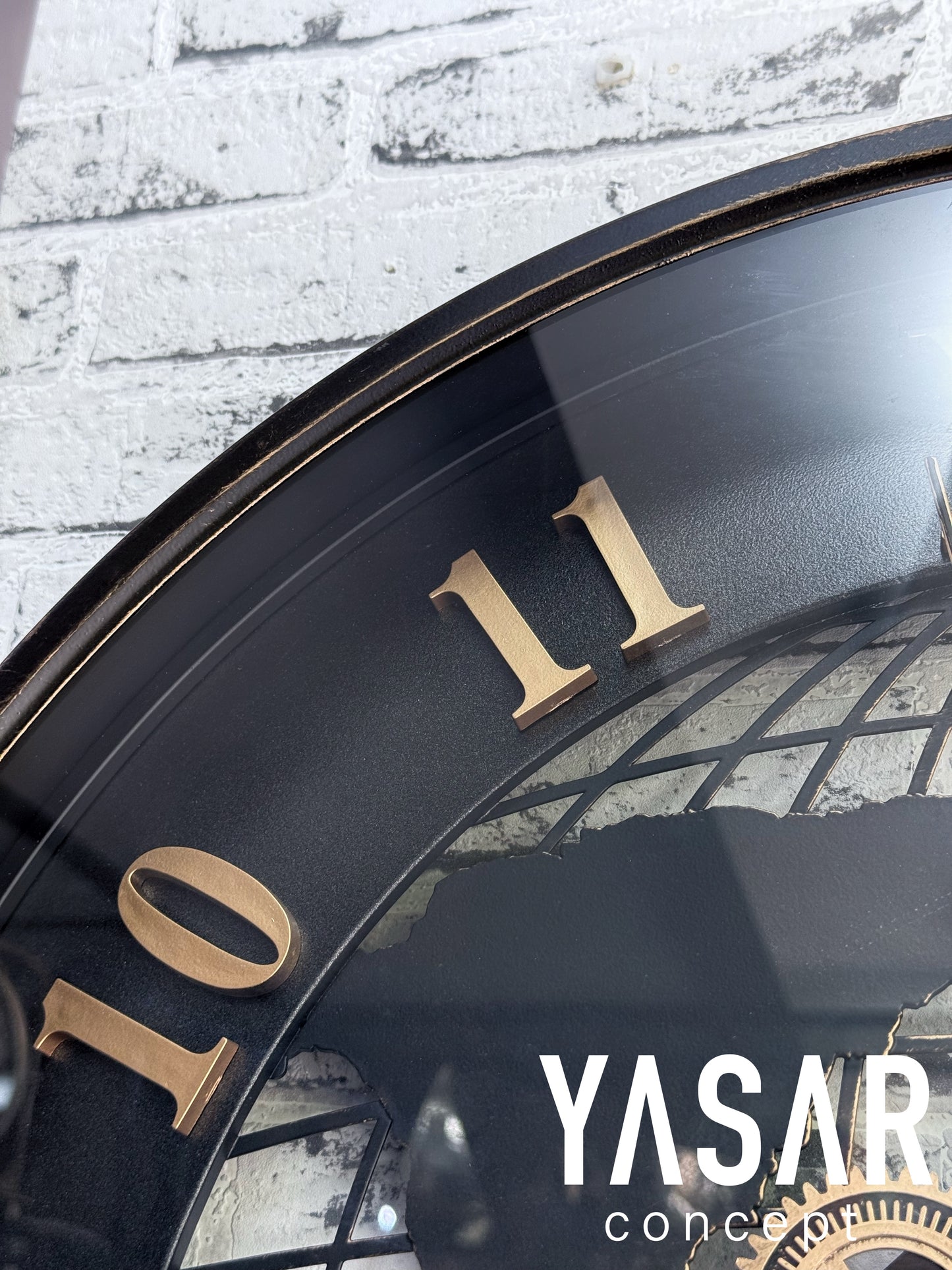 Cosmochron Dünya Haritalı Metal Çarklı Duvar Saati 60 Cm