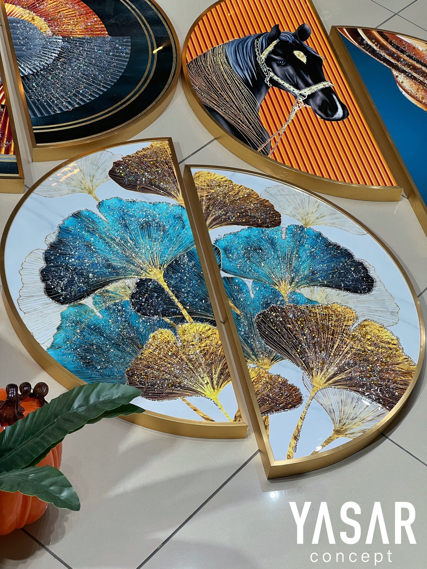 Ginkoraio Kristal Epoksi Taşlı Reçine Tablo