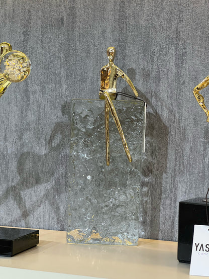 Prismmuse Kristal Soyut Adam Obje 10x28 Cm