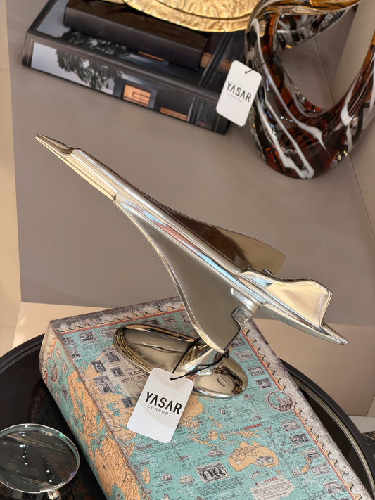 Concorde Metal Uçak Gümüş