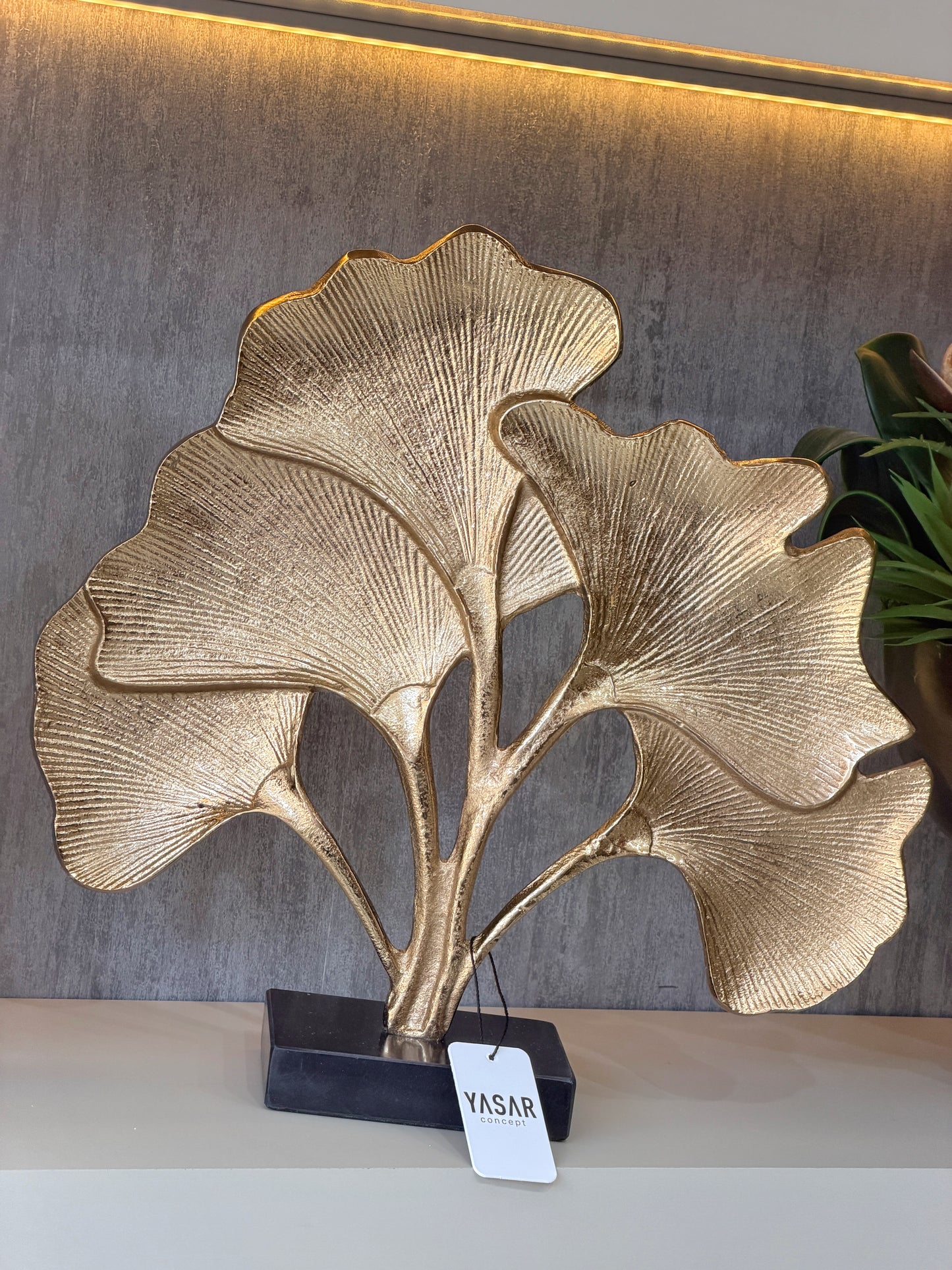 Botanica Metal Ginkgo Obje Gold