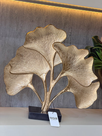 Botanica Metal Ginkgo Obje Gold