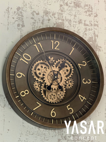 Gearithor Metal Çarklı Duvar Saati 46 Cm