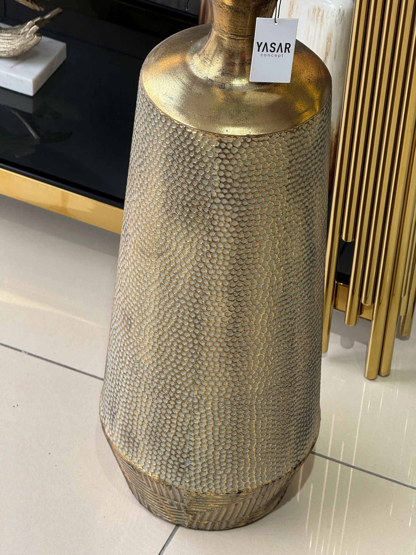 Allegory Metal Yer Vazosu 24x66 Cm