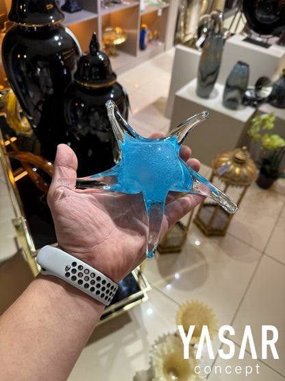 Cam Deniz Yıldızı Mavi
