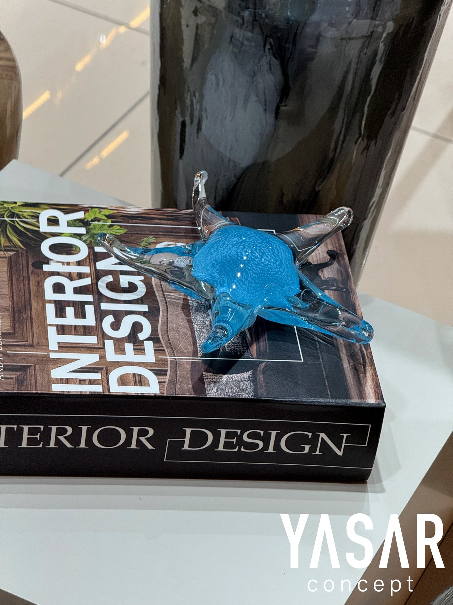 Cam Deniz Yıldızı Mavi