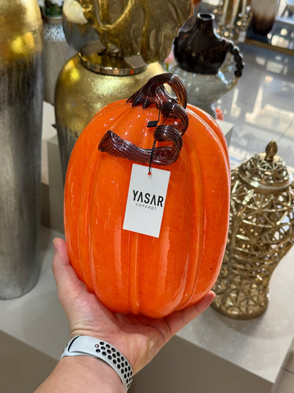 Citrinepump Dekoratif Cam Kabak Obje 17x26 Cm