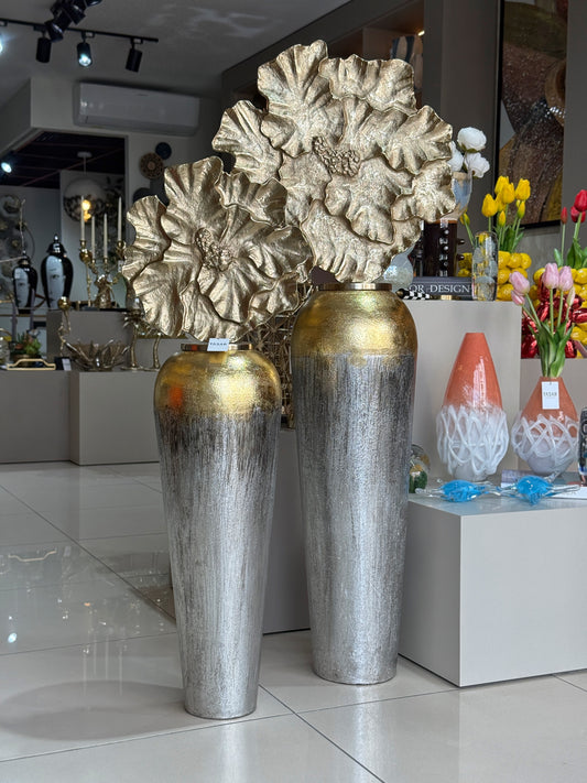 Grandrose Metal Yer Vazosu Set