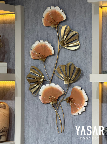 Florya Metal Duvar Panosu Mercan Rengi