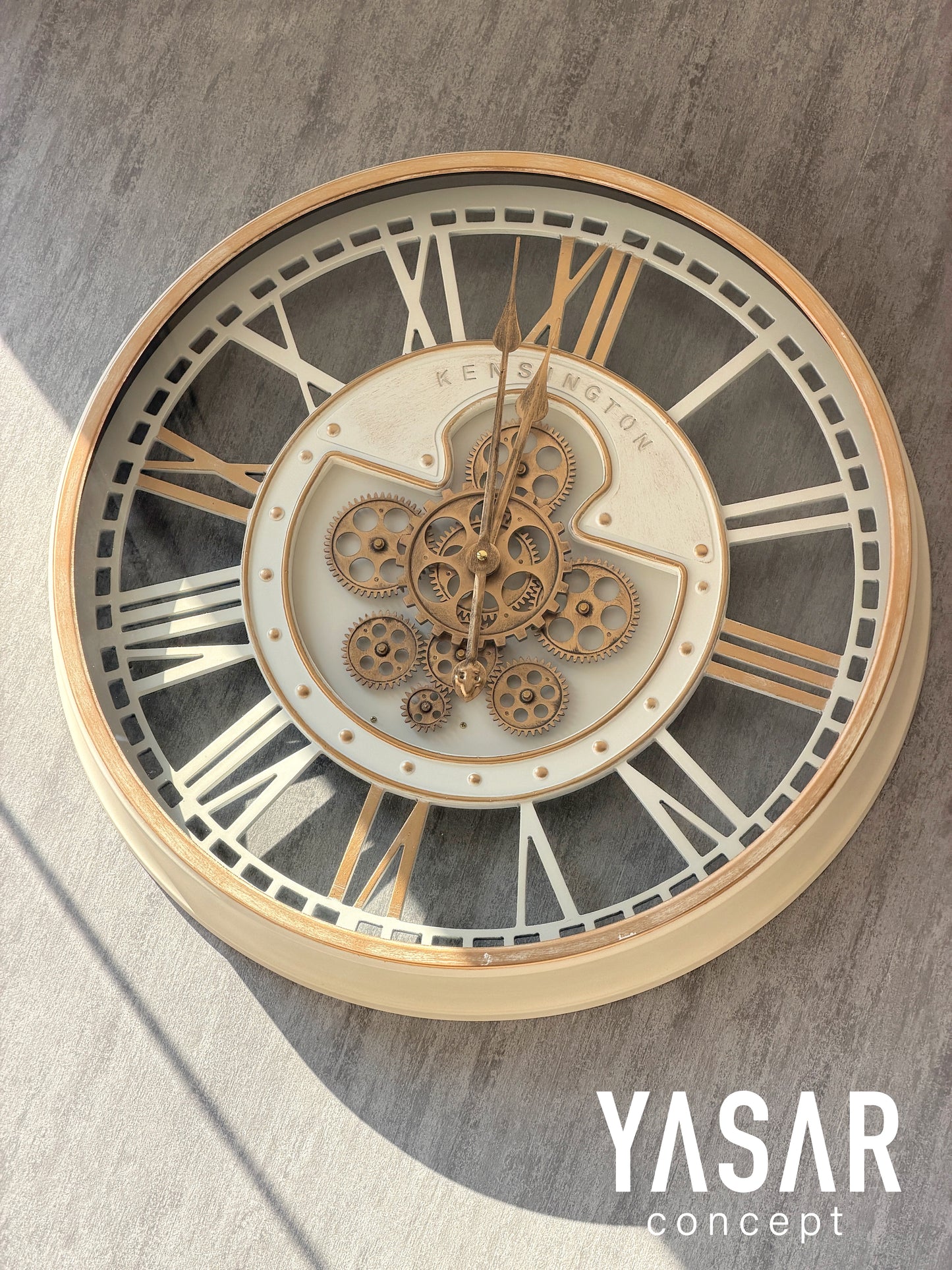 Clocksmith Metal Çarklı Duvar Saati 60 Cm