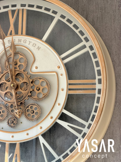 Clocksmith Metal Çarklı Duvar Saati 60 Cm
