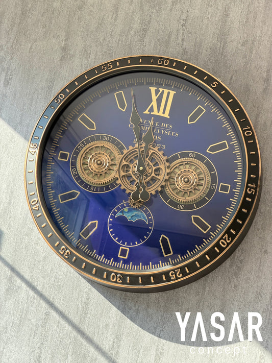 Geneva Metal Çarklı Duvar Saati 50 Cm