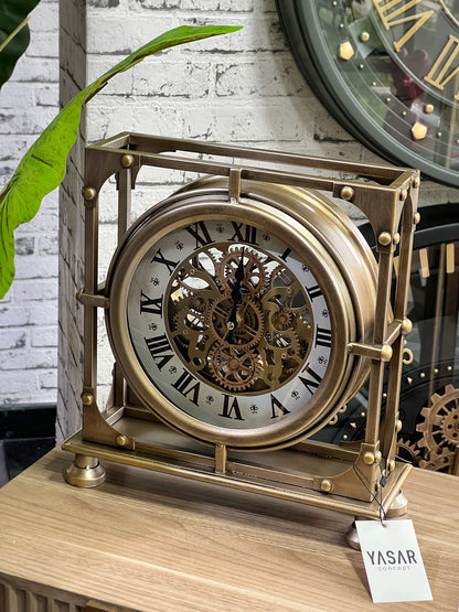 Ferrossa Metal Çarklı Masa Saati