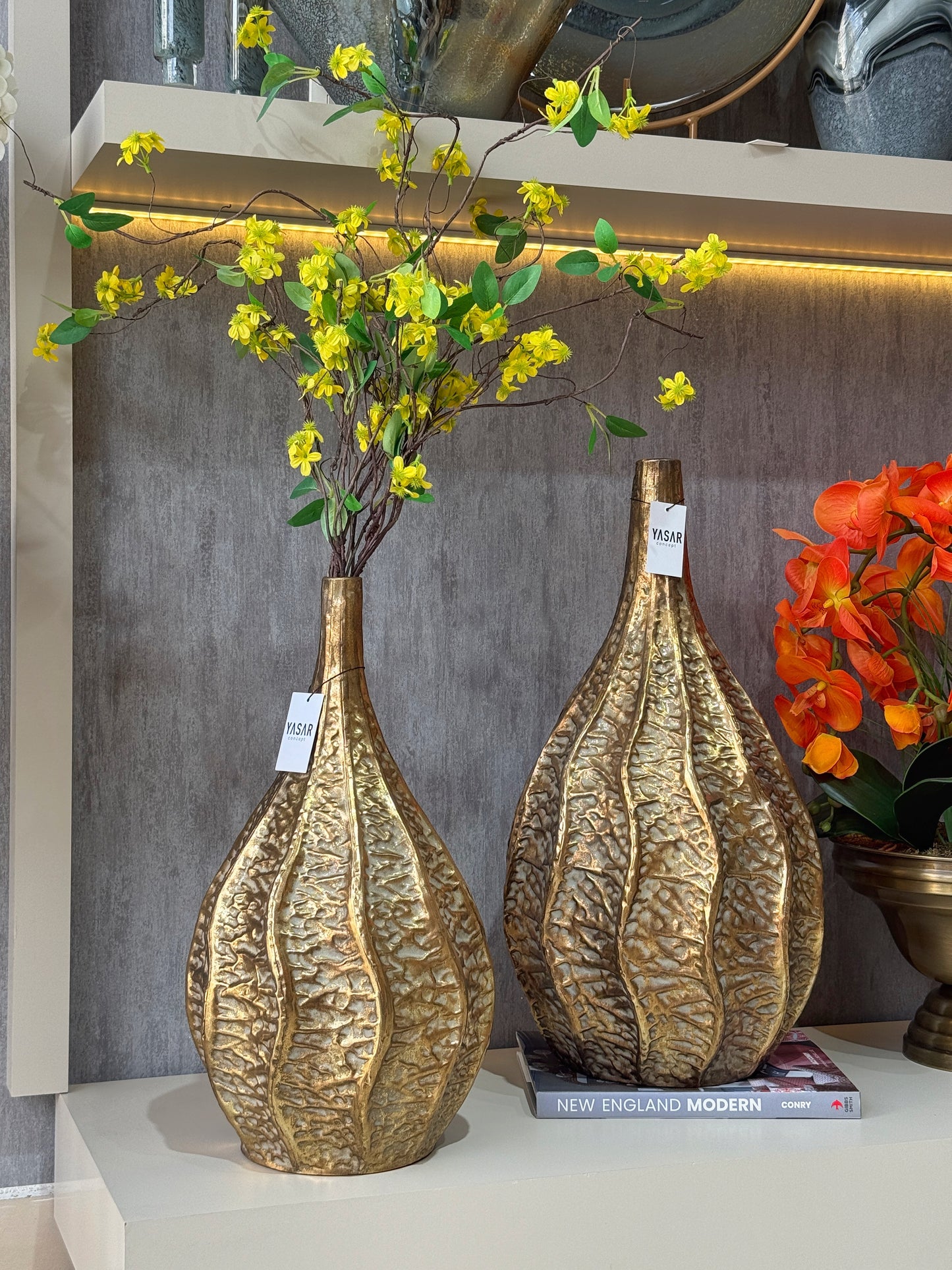 Luxonda Metal Vazo 29x58 Cm