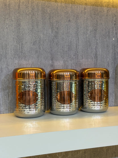 Inoxia Paslanmaz Çelik Baharatlık Takımı Gümüş Rose