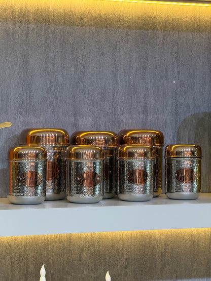 Inoxia Paslanmaz Çelik Baharatlık Takımı Gümüş Rose