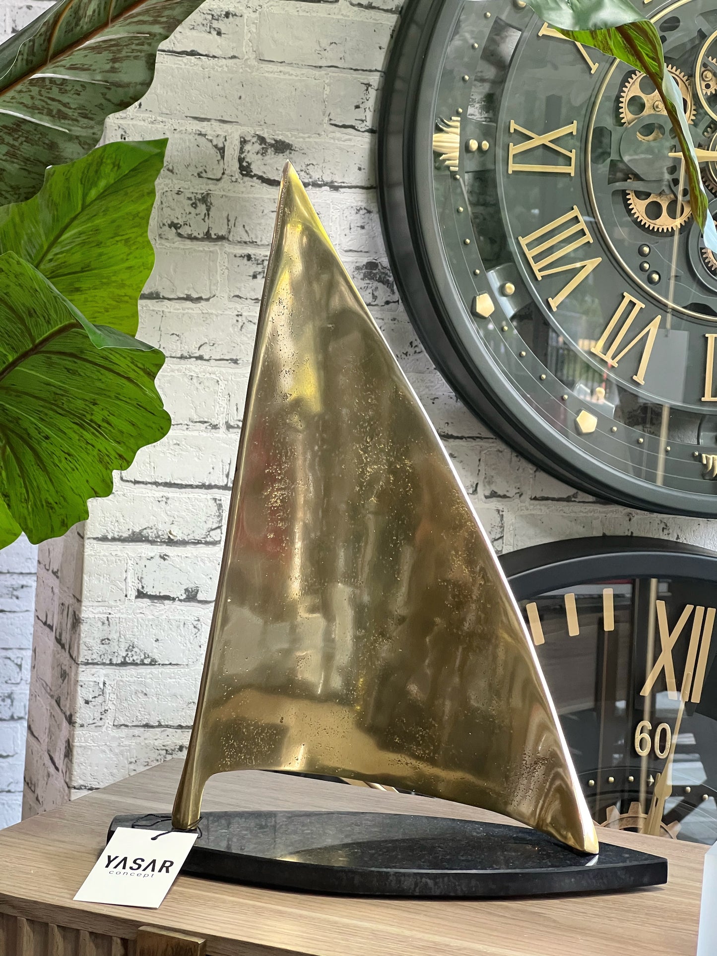 Sailique Metal Yelken Obje Gold