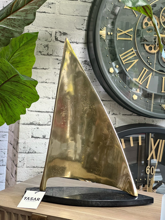 Sailique Metal Yelken Obje Gold