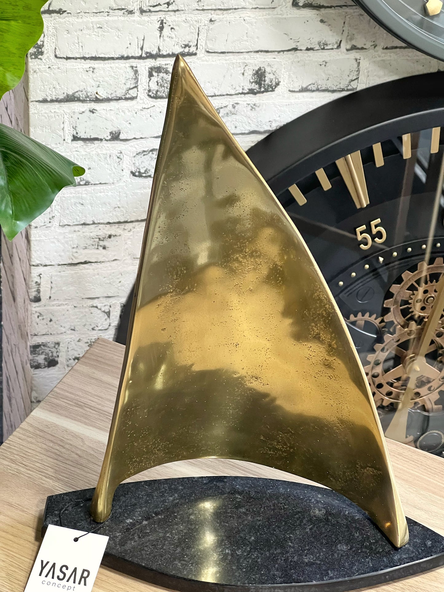 Sailique Metal Yelken Obje Gold