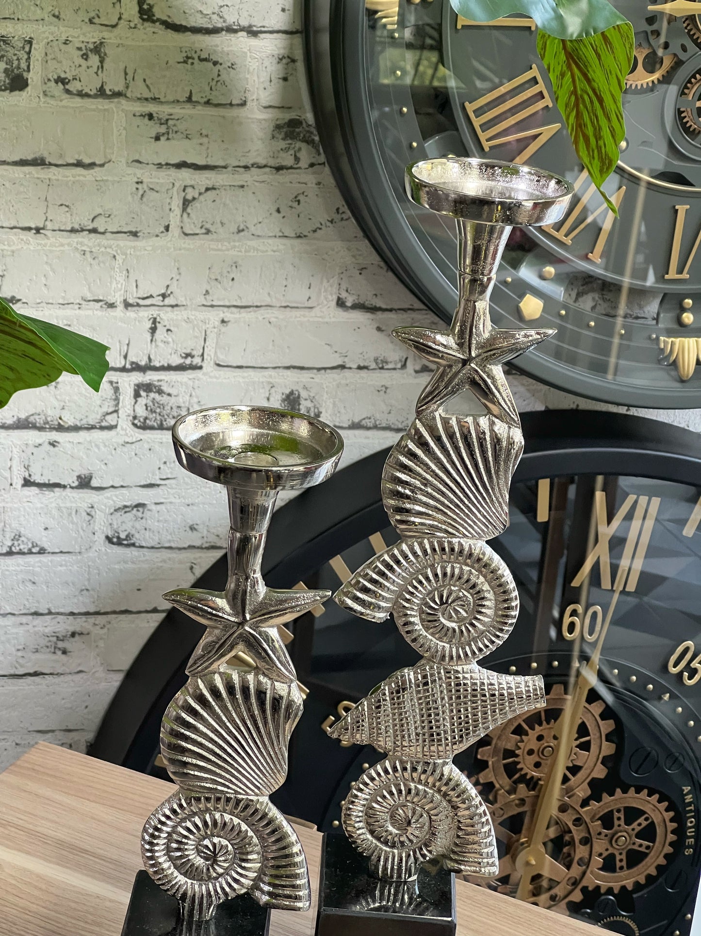 2'Li Mariluna Metal Mumluk Gümüş