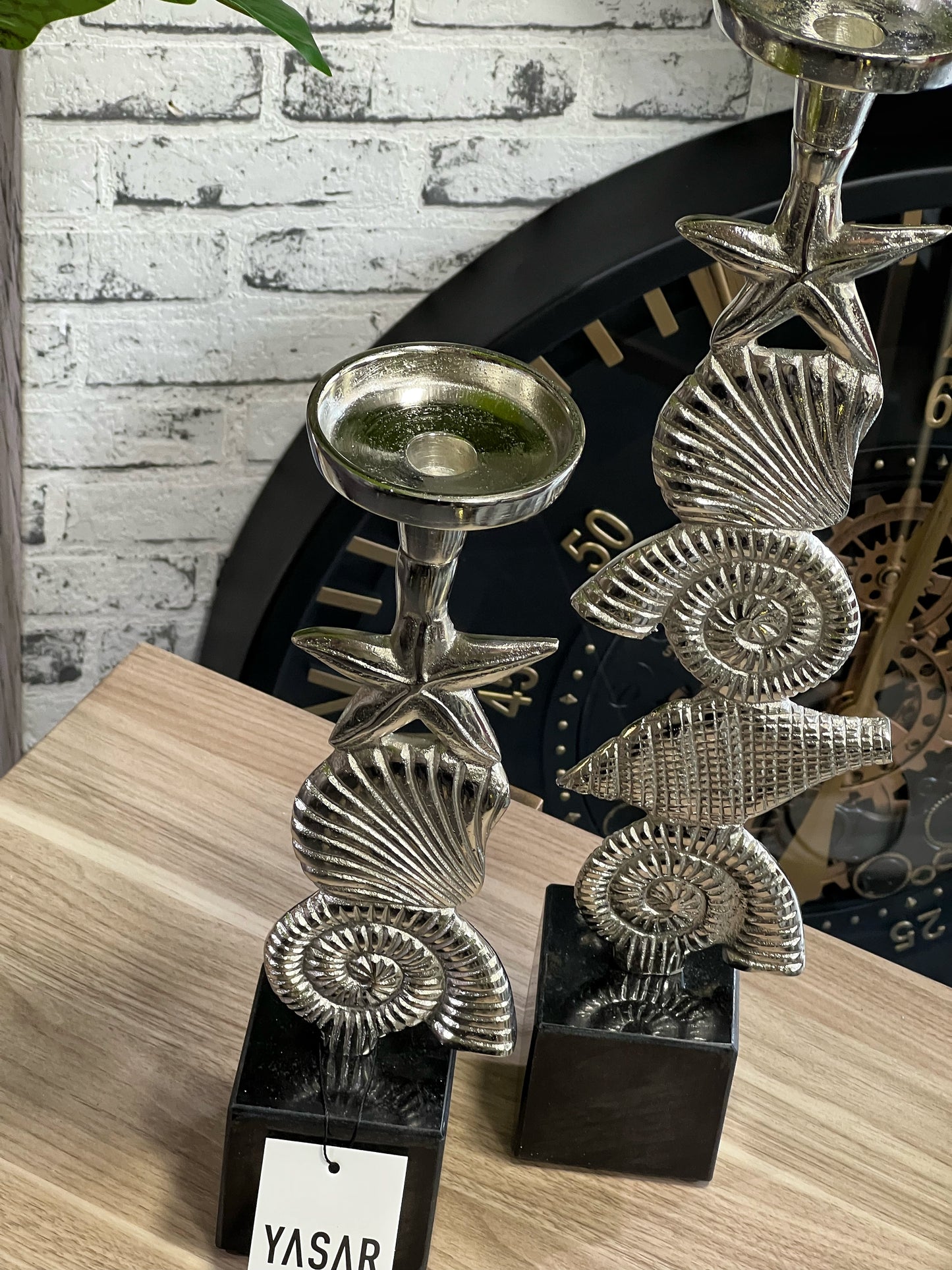 2'Li Mariluna Metal Mumluk Gümüş