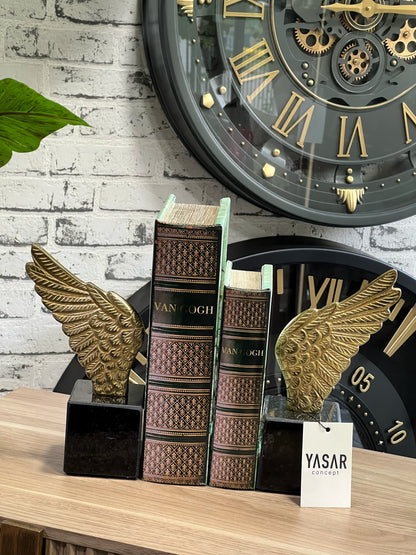 Angelis Melek Kanadı Kitap Tutucu Gold
