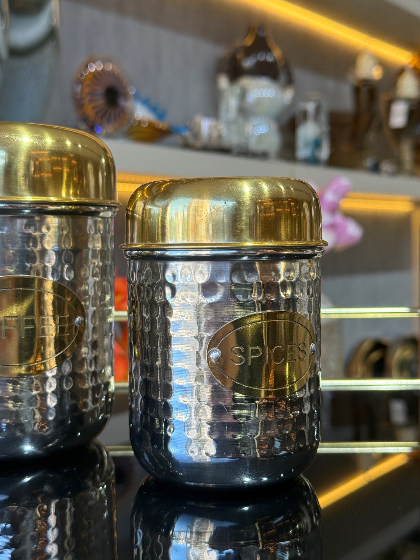 Inoxia Paslanmaz Çelik Baharatlık Takımı Gümüş Gold