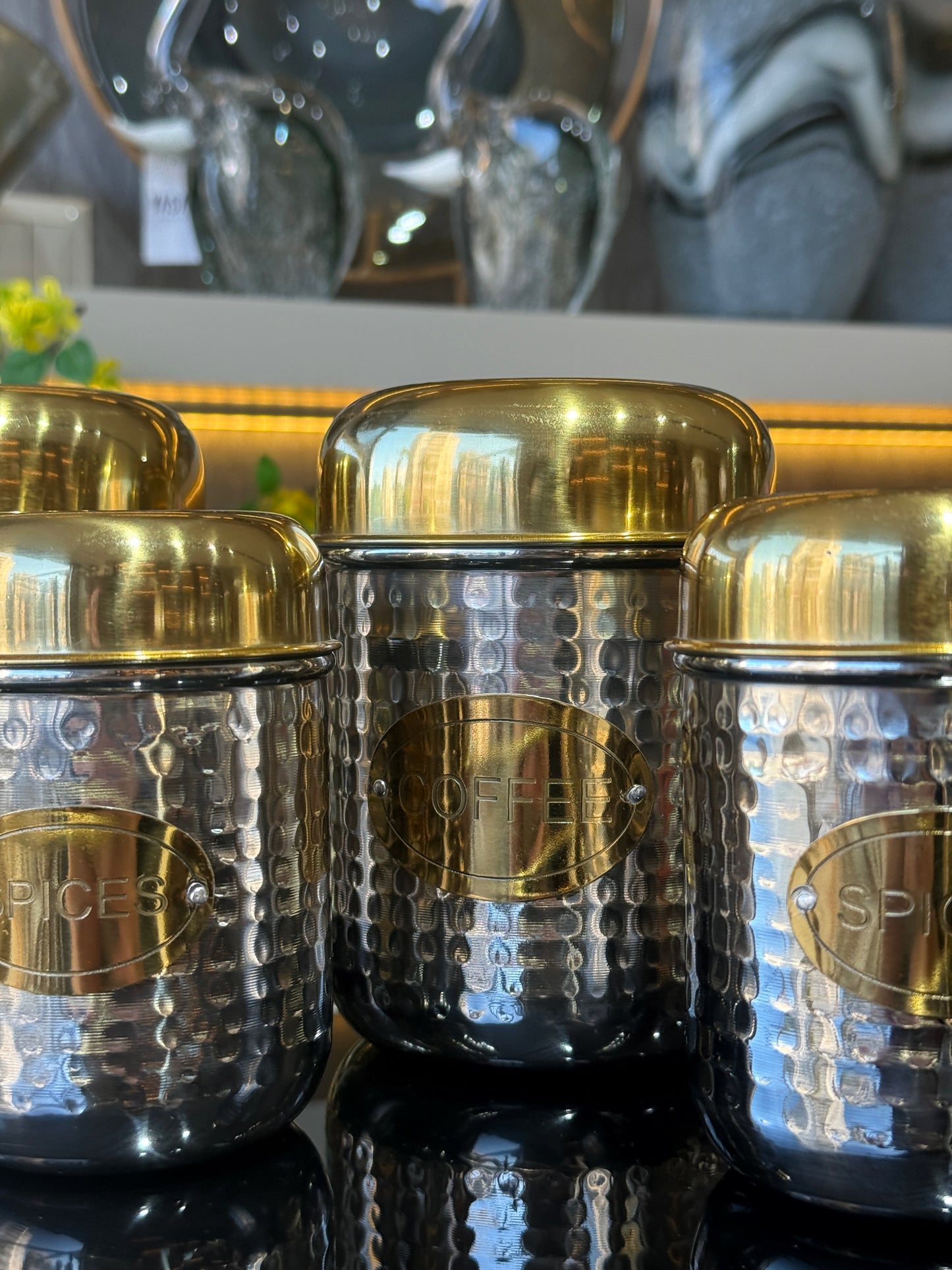 Inoxia Paslanmaz Çelik Baharatlık Takımı Gümüş Gold