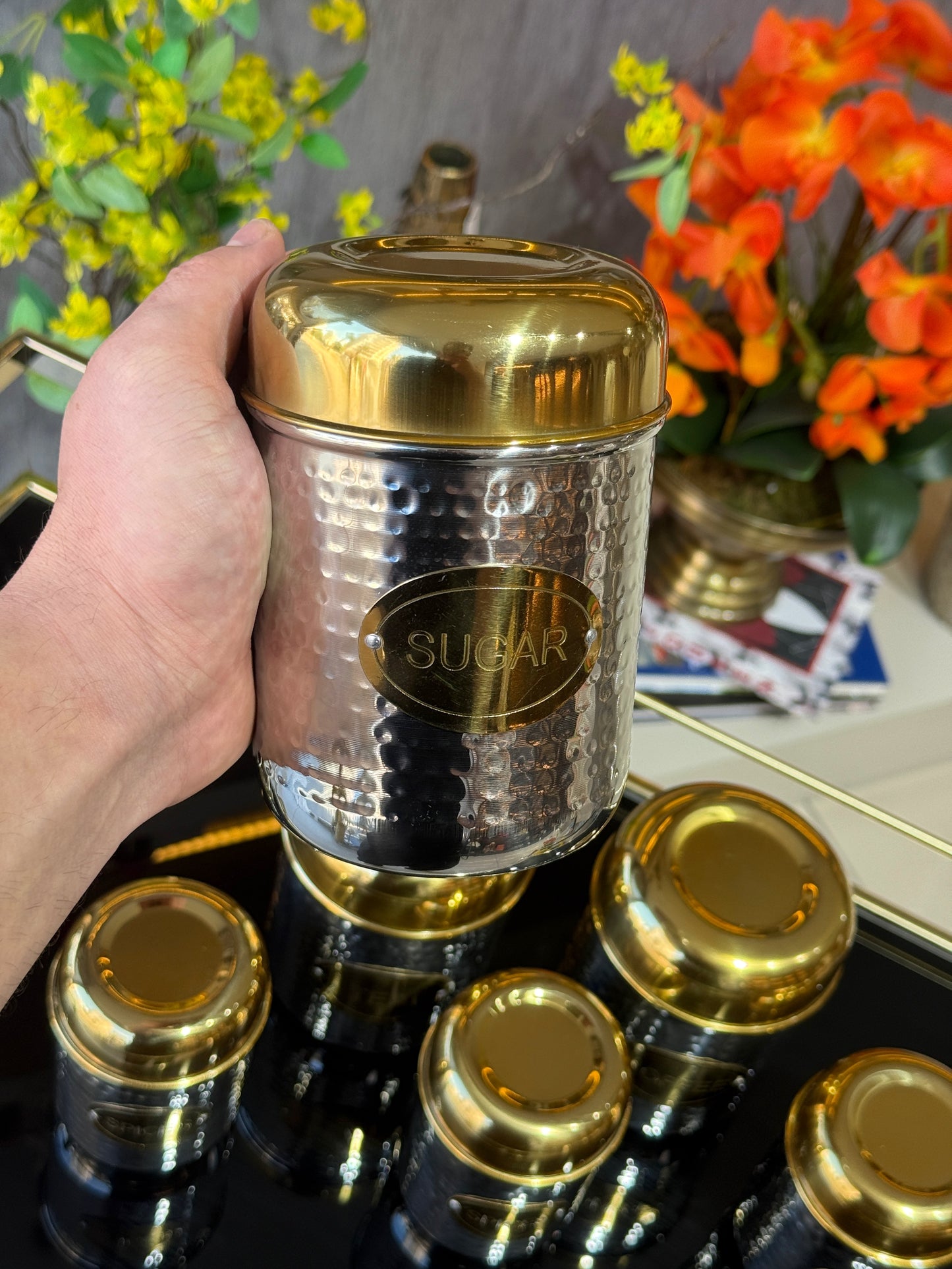 Inoxia Paslanmaz Çelik Baharatlık Takımı Gümüş Gold