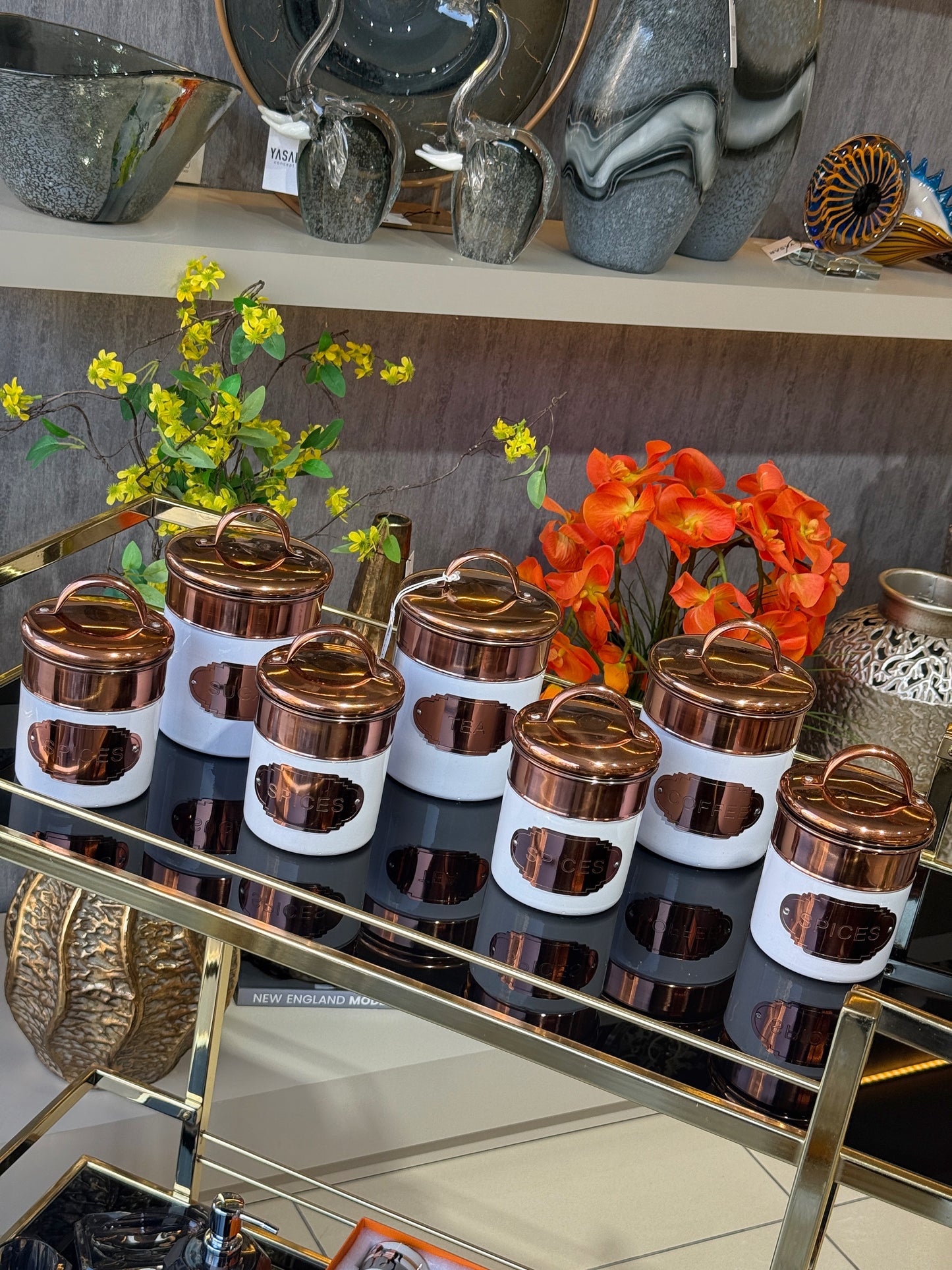 Inoxia Paslanmaz Çelik Baharatlık Takımı Beyaz  Rose