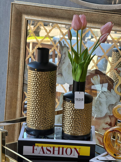 Velours Metal Vazo Set