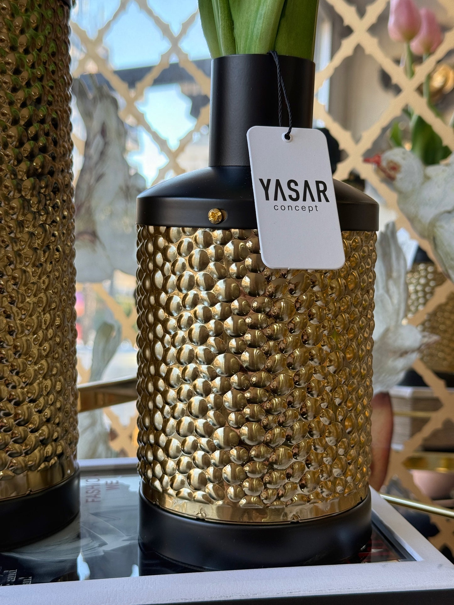 Velours Metal Vazo Set