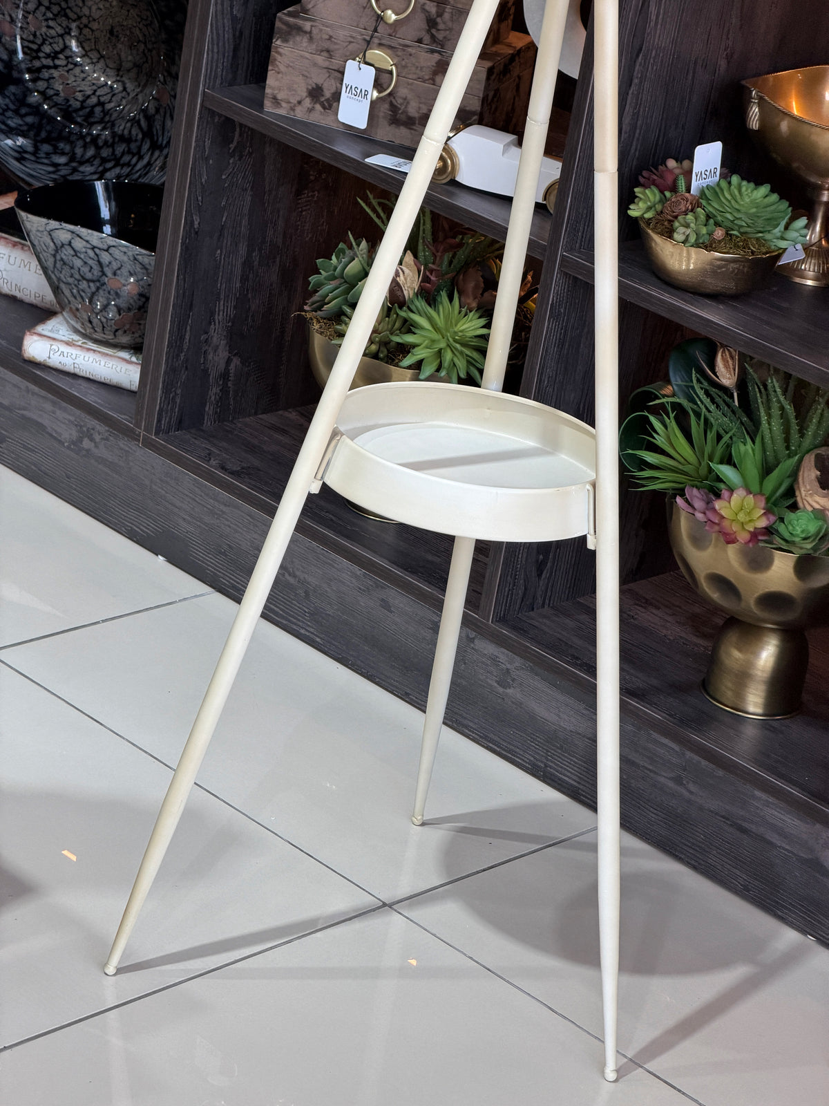 Longitude Dünya Haritalı Metal Çarklı Tripod Ayaklı Saat
