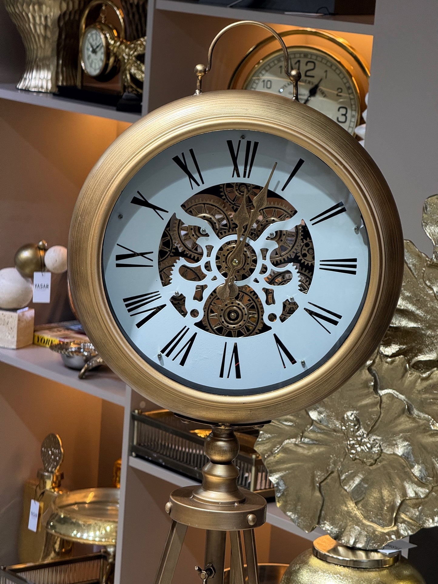 Monarque Metal Çarklı Tripod Ayaklı Saat