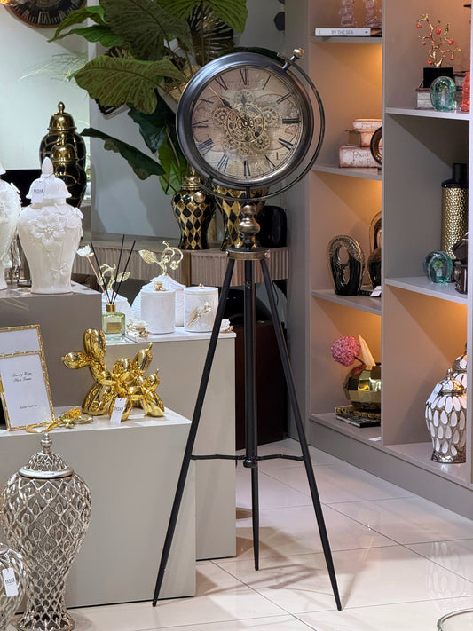 Chronos Metal Çarklı Tripod Ayaklı Saat
