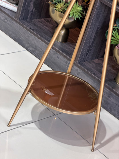 Kingsley Metal Çarklı Tripod Ayaklı Saat