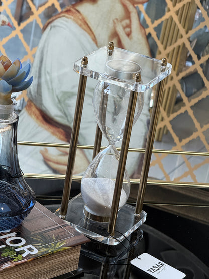 Clessia Metal Akrilik Kum Saati 10x26 Cm