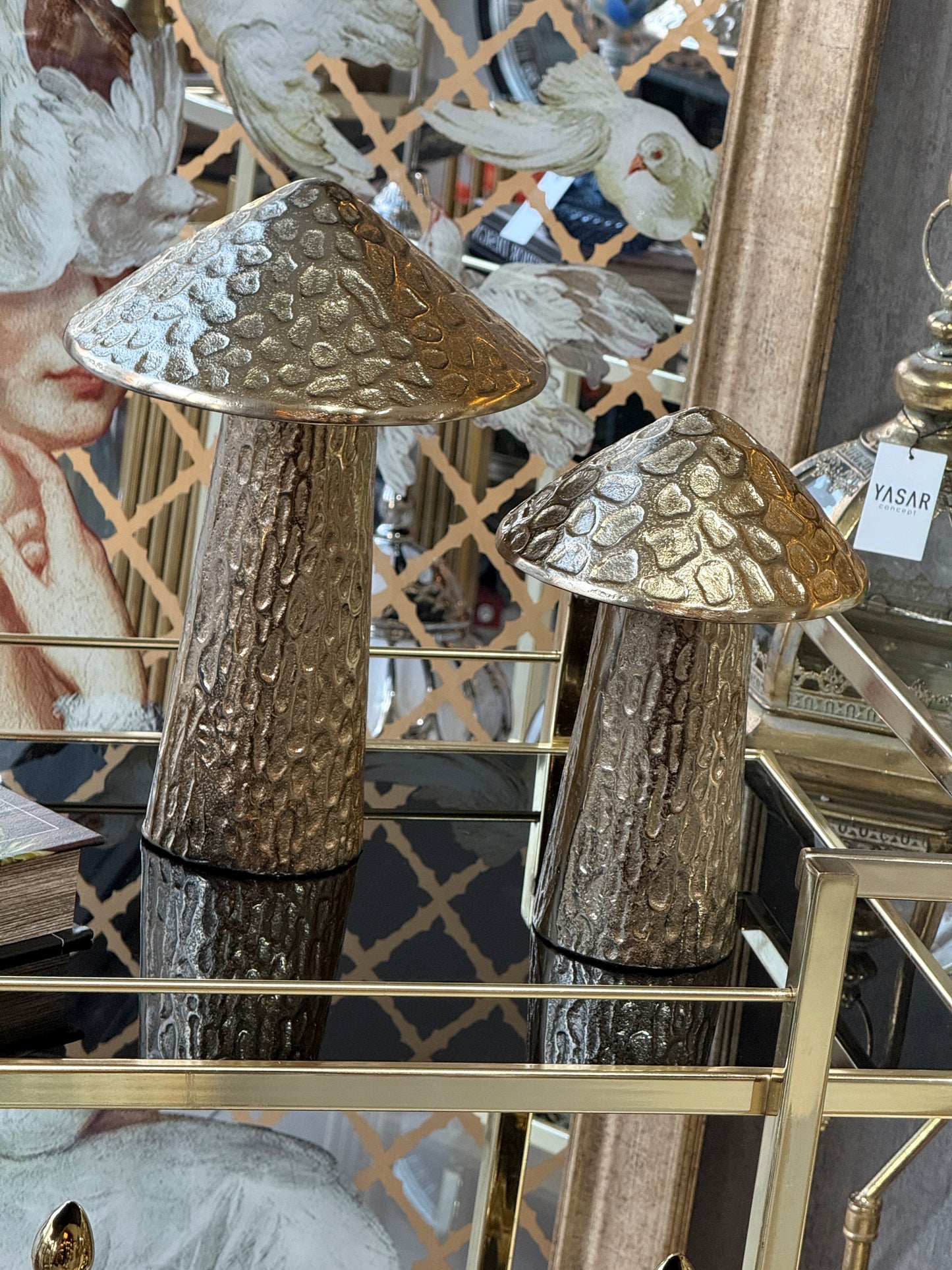 Dekoratif Mantar Obje Set Gold