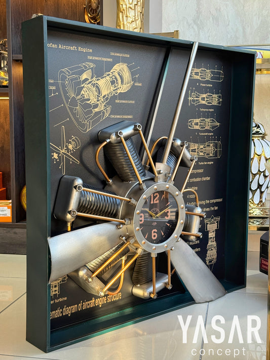 Airplane Uçak Pervanesi Saat