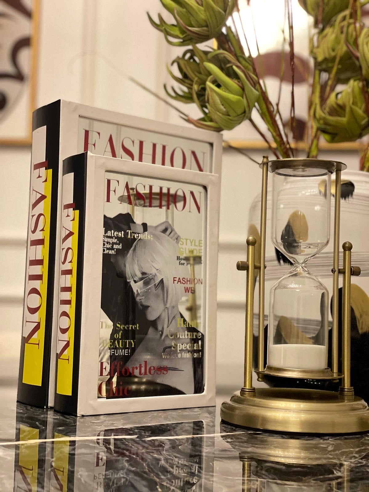 Fashion Aynalı Dekoratif Kitap Kutu 16x24 Cm