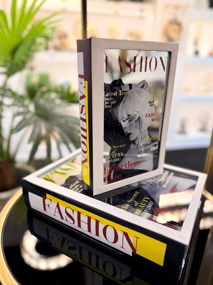 Fashion Aynalı Dekoratif Kitap Kutu 21x30 Cm