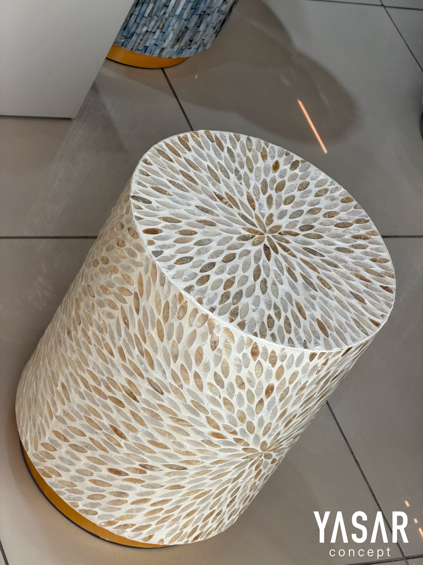 Pearl Sedef Kaplama Sehpa