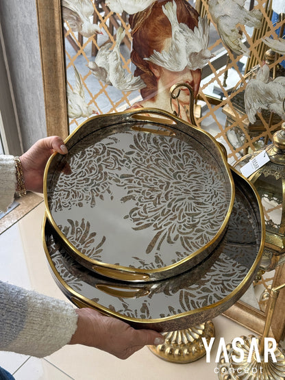 Mirava Aynalı Tepsi Set